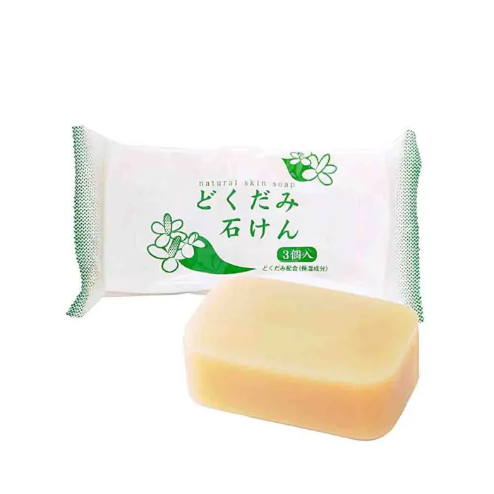 Мыло туалетное косметическое ”Хауттюйния” CHINOSHIO Soap Houttuinia 3x130g