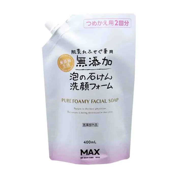 Пена для умывания чувствительной кожи MAX PURE FACIAL FOAM 400мл