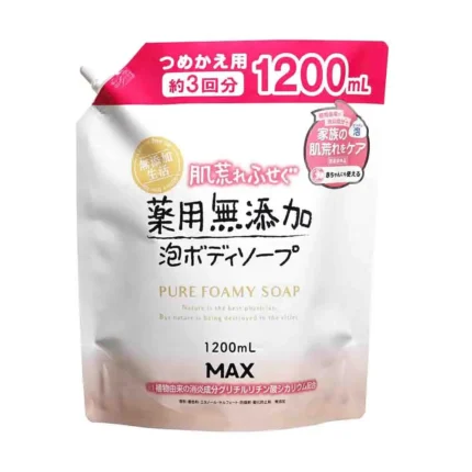 Жидкое мыло для чувствительной кожи MAX Uruoi No Sachi Body Soap, 1200ml