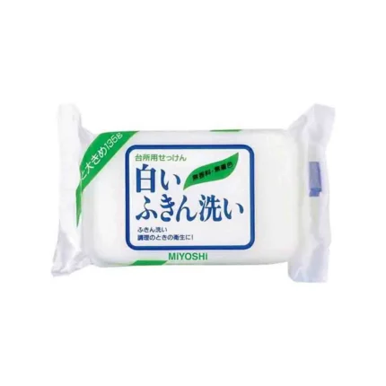 Мыло для стирки отбеливающее MIYOSHI White Dish Cloth Wash Soap, 135g