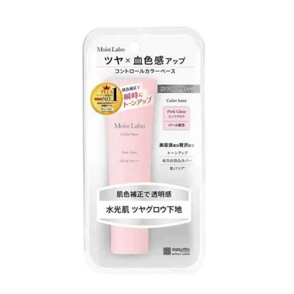 База-корректор под макияж сияющий розовый SPF 40 Meishoku Moist-Labo Control Color Base-Pink Glow