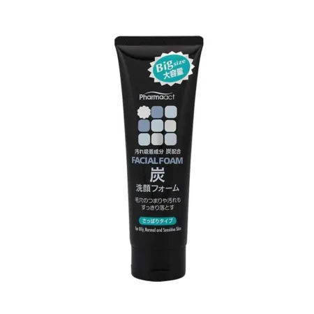 Мужская пенка для умывания с древесным углем Pharmaact Mens Charcoal Cleansing Foam