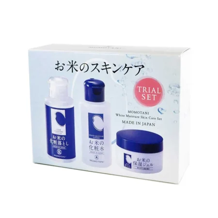 Дорожный набор средств с экстрактом риса MOMOTANI Rice Moisture Travel set