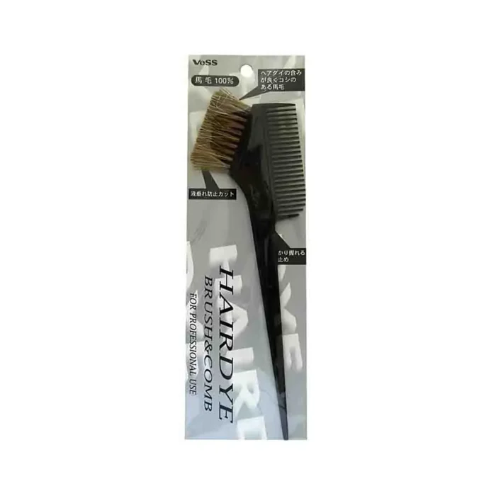 Гребень c щеткой для профессионального окрашивания волос VeSS Hairdye Brush and Comb Big