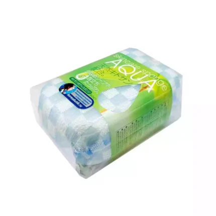 Мочалка-спонж AISEN AQUA с хитозаном голубая, BQ421