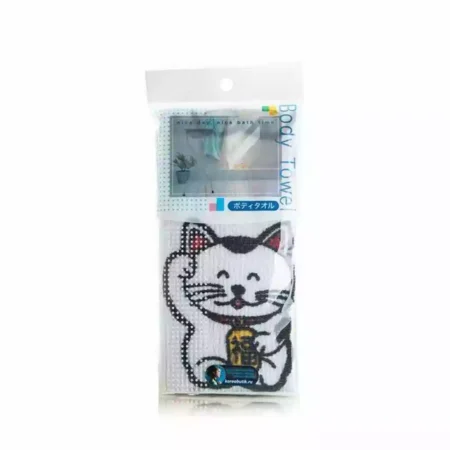 Массажная мочалка средней жесткости Aisen Body Towel ManekiNeko