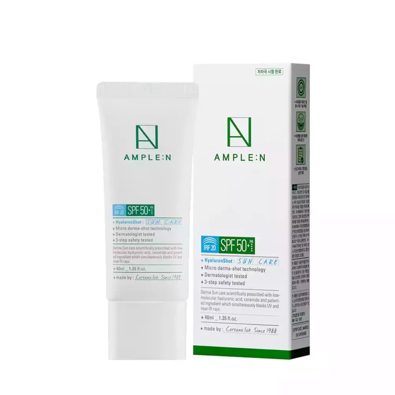 Солнцезащитный крем для лица AMPLE:N Hyaluron Shot Sun Care