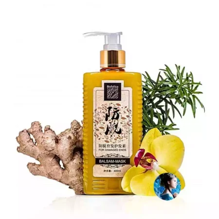 Имбирный бальзам против выпадения и для роста волос с гингеролом Biofollica, 300 мл