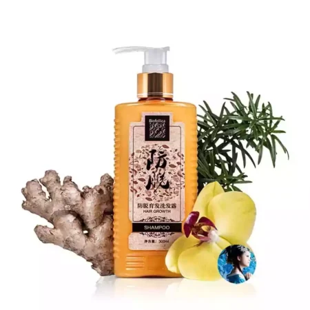 Натуральный имбирный шампунь против выпадения и для роста волос с гингеролом Biofollica , 300 мл