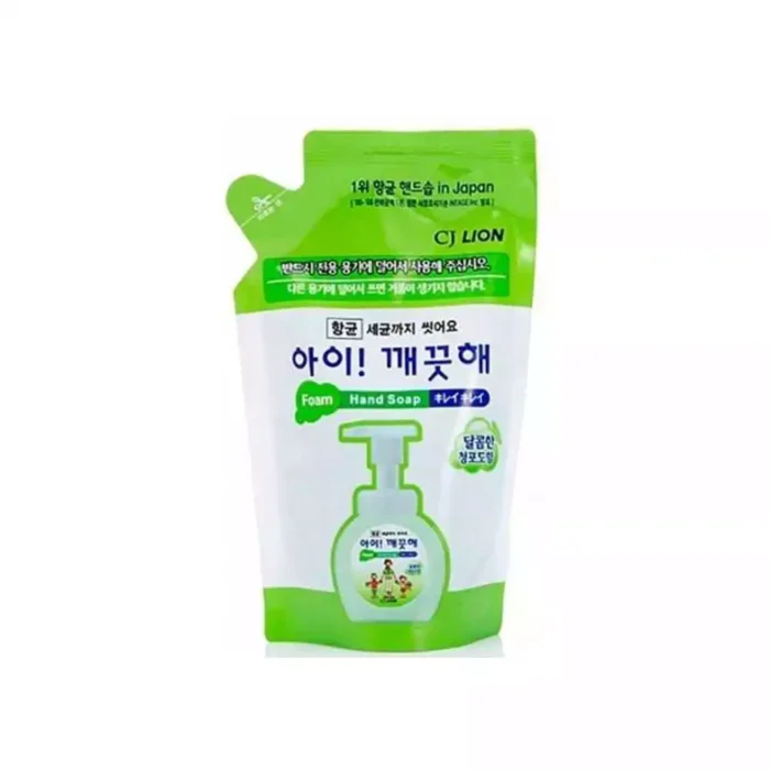 Пенное мыло для рук с ароматом зеленого винограда (сменка) CJ Lion Ai-Kekute Foam Hand Soap Green Grape 200 ml