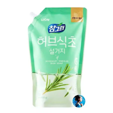 Средство для мытья посуды с экстрактом розмарина CJ Lion Chamgreen Rosemary Vinegar