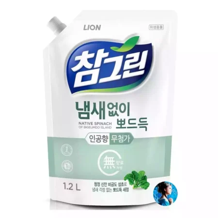 Средство для мытья посуды, овощей и фруктов с натуральным экстрактом шпината