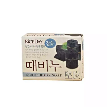 Скраб-мыло Древесный уголь CJ LION Rice Day Pure Charcoal