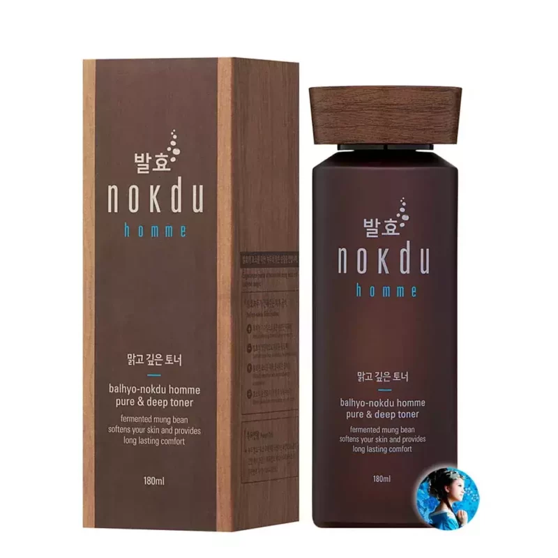 Мужской тоник с эффектом глубокого очищения Coreana Balhyo Nokdu&Deep Toner, 180 мл