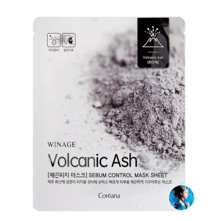 Себум-контроль маска с вулканическим пеплом Coreana WINAGE Sebum Control Mask Sheet