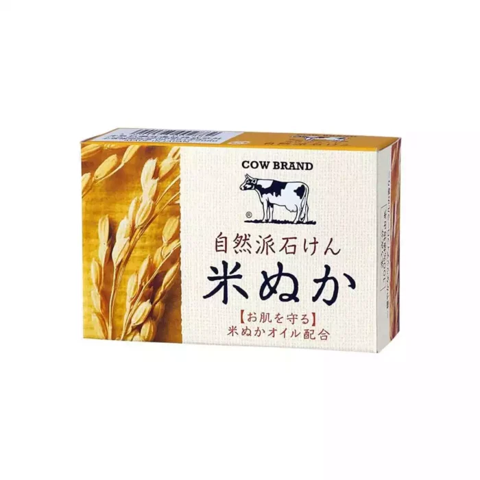 Натуральное увлажняющее мыло с рисовыми отрубями Cow brand Natural Soap Rice Bran, 100g