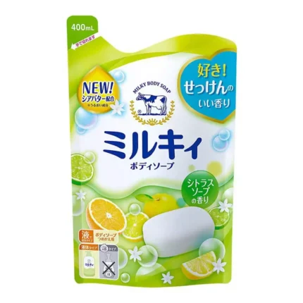 Молочное жидкое мыло с цитрусовым ароматом COW Milky Body Soap Citrus, refil 400 ml