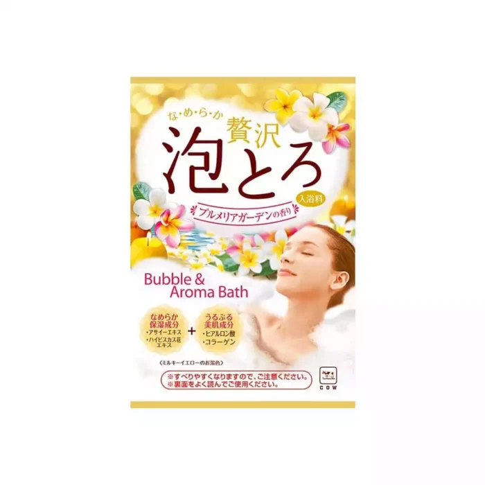 Соль для принятия ванны с ароматом Тропических цветов COW Gyunyu Sekken powder salt baked milk