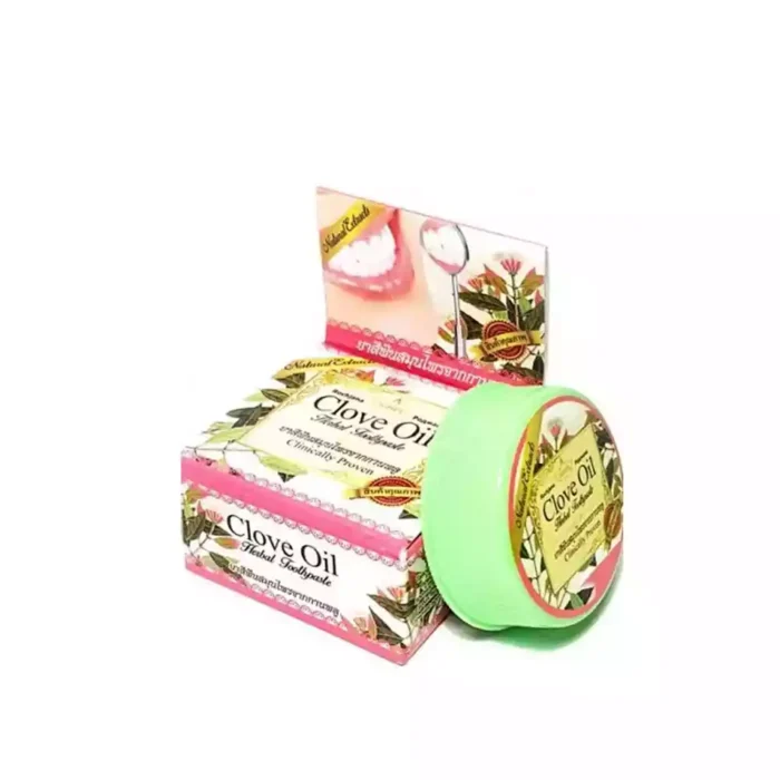 Травяная отбеливающая зубная паста с экстрактом гвоздики Herbal Clove Oil Herbal Toothpaste