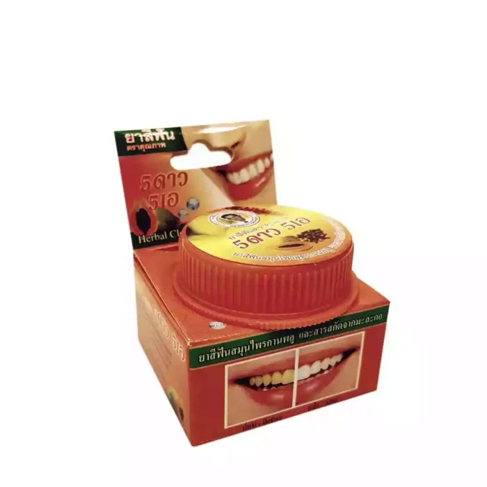 Травяная отбеливающая зубная паста с экстрактом папайи Herbal Clove Toothpaste Papaya 5 Star Cosmetic