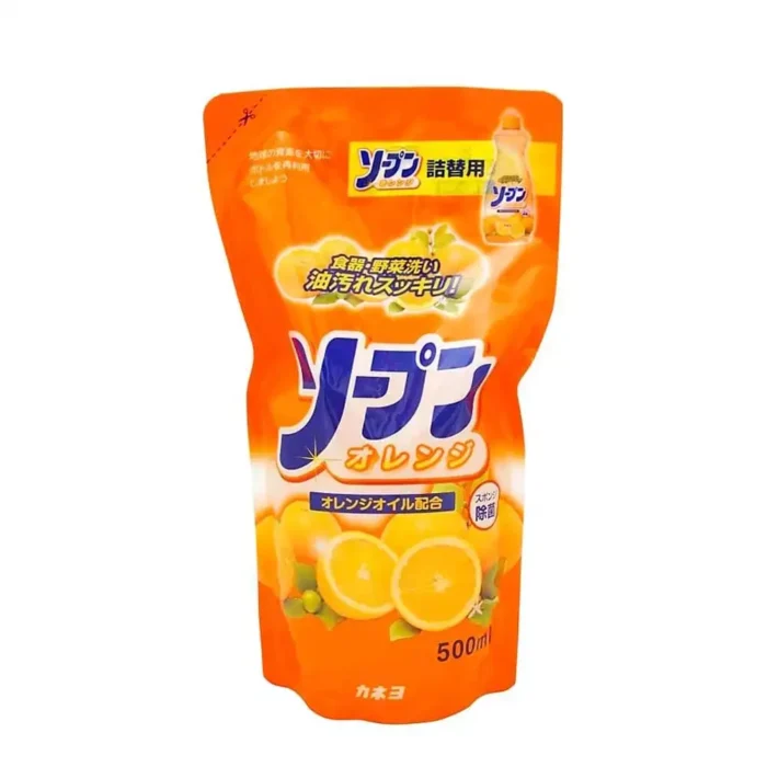 Жидкость для мытья посуды, овощей и фруктов Сладкий Апельсин Kaneyo Sopun Orange, 500ml