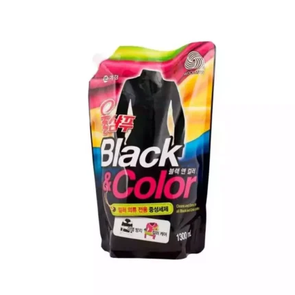 Жидкое средство для стирки Чёрное и Цветное Kerasys Wool Shampoo Black and Color, 1300ml