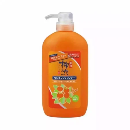 Шампунь-кондиционер против перхоти с хурмой и лекарственными травами Kumano Cosmetics Kakishibu 600 ml