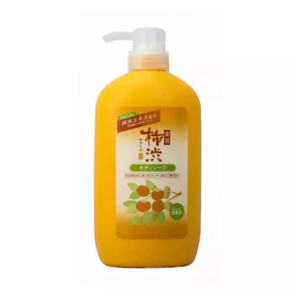 Жидкое мыло для тела антибактериальное с хурмой и гиалуроновой кислотой Kumano Cosmetics Kakishibu, 600 ml