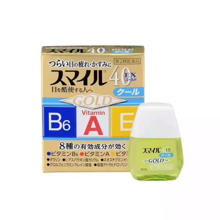 Освежающие капли с витаминами А, Е, В6 и таурином LION Smile 40EX Gold, 13ml