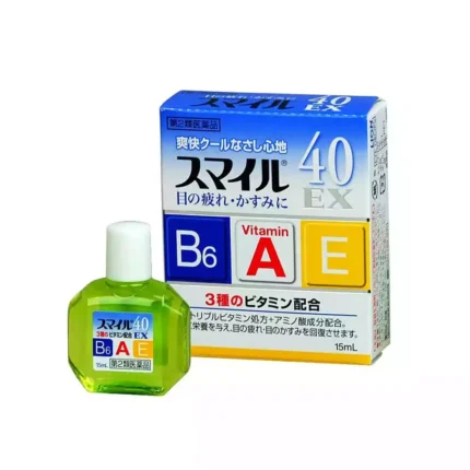 Капли для глаз с аминокислотами и витаминами B6, A, E, с охлаждающим эффектом Lion SUMAIRU 40 EX