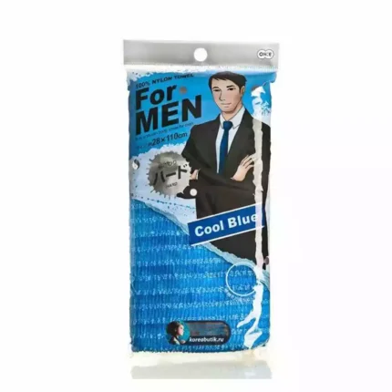 Мочалка для тела жесткая OH:E MEN BODY TOWEL COOL BLUE