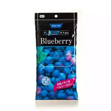 Мягкая массажная мочалка с антиоксидантами Черника OH:E JC Blueberry