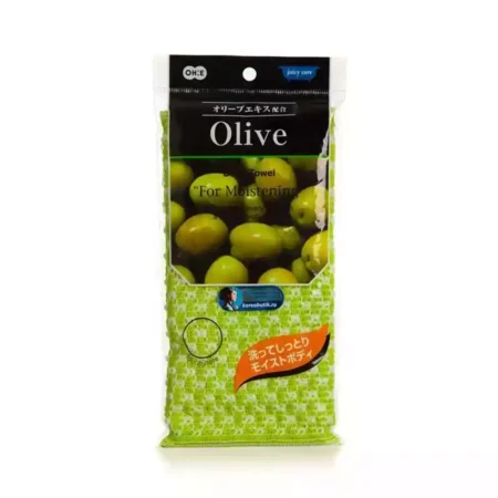Мягкая массажная мочалка с антиоксидантами Оливки OH:E JC Olive