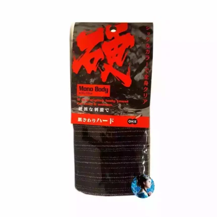 Мочалка для тела сверхжесткая Черная OH:E Nylon Towel Super Hard Black 120 см