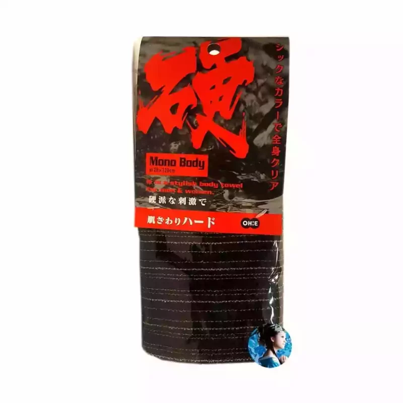 Мочалка для тела жесткая Черная OH:E Nylon Towel Hard Black