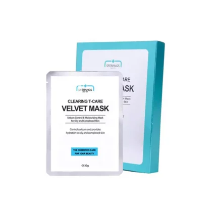 Очищающая маска для проблемной кожи Sferangs Clearing T-Care Velvet Mask, 5шт