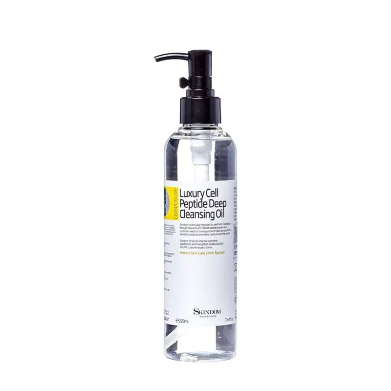 Масло для глубокой очистки лица с пептидами Skindom Luxury Cell Peptide Deep Cleansing Oil, 220 мл