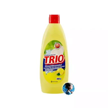 Средство для мытья посуды Лимон Антибактериальное TRIO Antibacterial Strong & Economical, 400ml