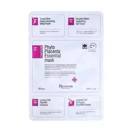 Антивозрастная маска для лица «5 шагов» Skindom 5 Step Mask Sheet (Anti-wrinkle)