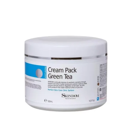 Крем-маска для лица с экстрактом зеленого чая Skindom Cream Pack Green Tea, 500ml
