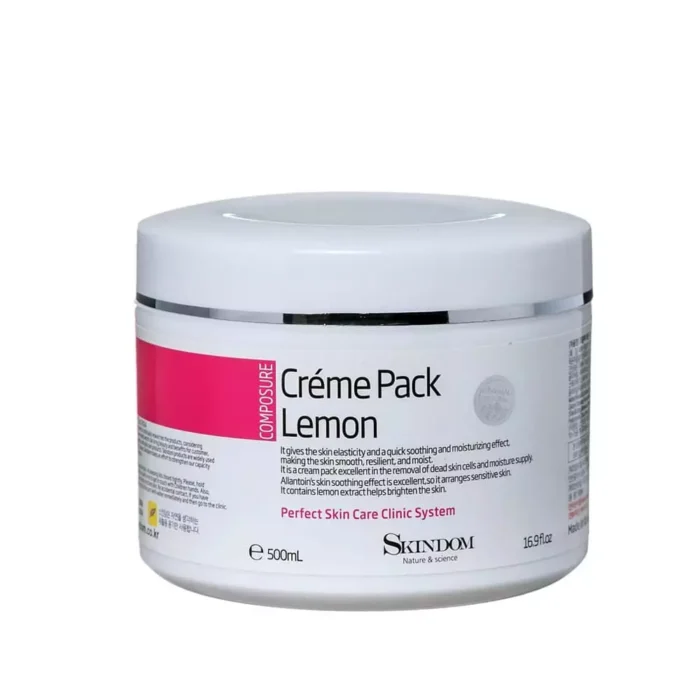 Крем-маска для лица с экстрактом лимона Skindom Cream Pack Lemon, 500ml