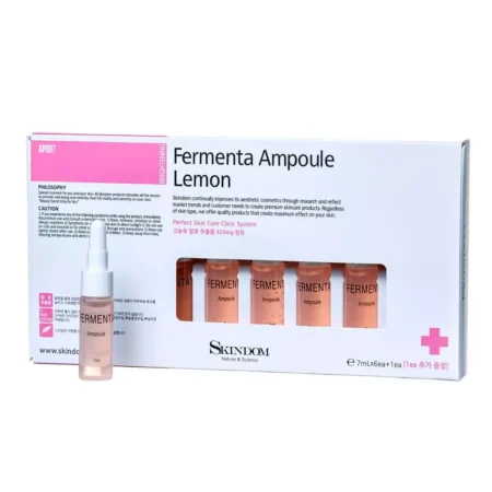Концентрат для лица с ферментами лимона Skindom Fermenta Ampoules Lemon, 7 ампул*7ml