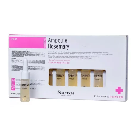 Концентрат для лица с ферментами розмарина для эластичности кожи Skindom Fermenta Ampoules Rosemary, 7ml х 7