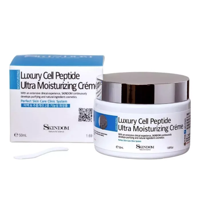 Глубоко увлажняющий крем для лица с элитными клеточными пептидами Skindom Luxury Cell Peptide Ultra Moisturising Cream