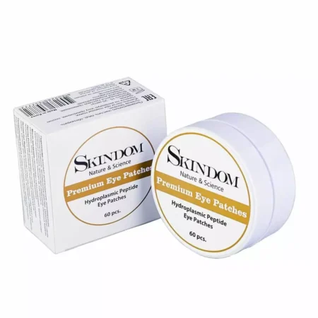 Гидроплазменные пептидные патчи вокруг глаз с маслом макадамии Skindom Premium Eye Patch