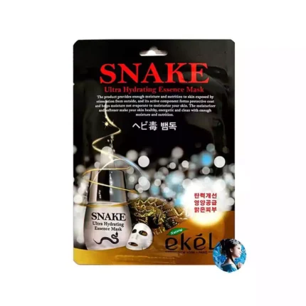 Маска тканевая с пептидом змеиного яда Ekel SNAKE Ultra Hydrating Essence Mask