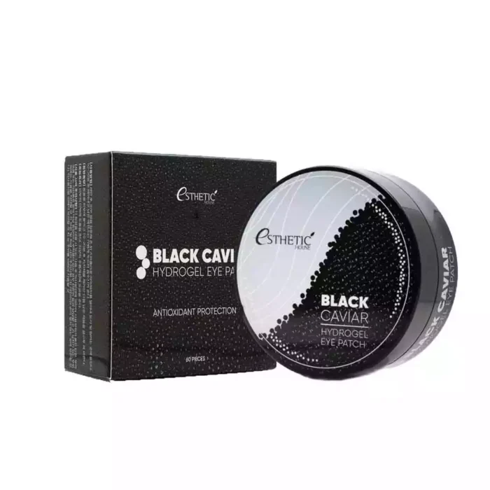 Гидрогелевые патчи для глаз с экстрактом черной икры Esthetic House Black Caviar Hydrogel Eye Patch