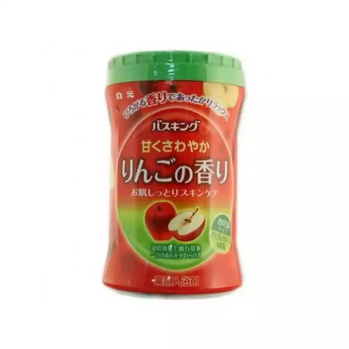 Соль для ванны с ароматом яблока Hakugen Bath King apple, 680 г.
