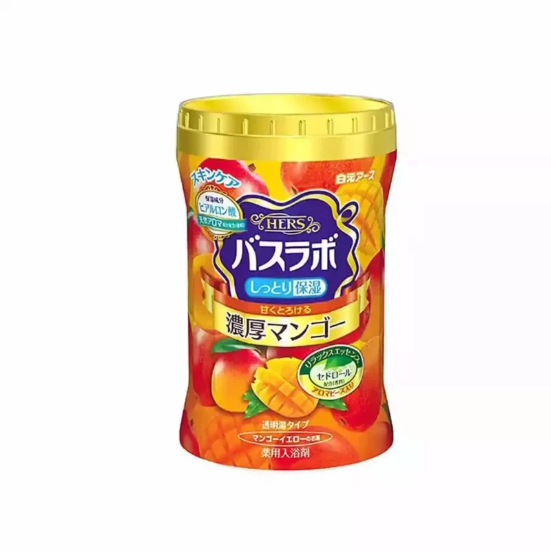 Соль для ванны с гиалуроновой кислотой и ароматом манго Hakugen Bath King, 680g