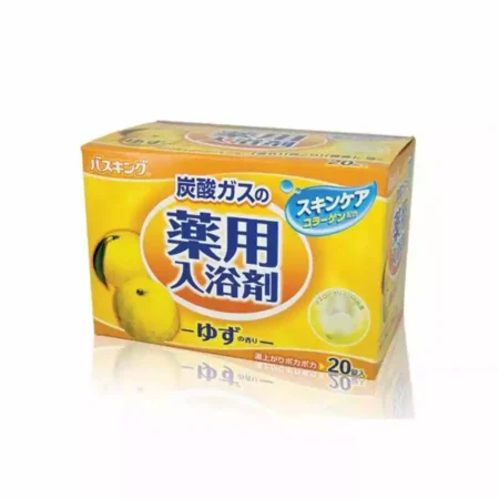 Соль для ванны с ароматом ЮДЗУ Hakugen Bath King, 20 таблеток